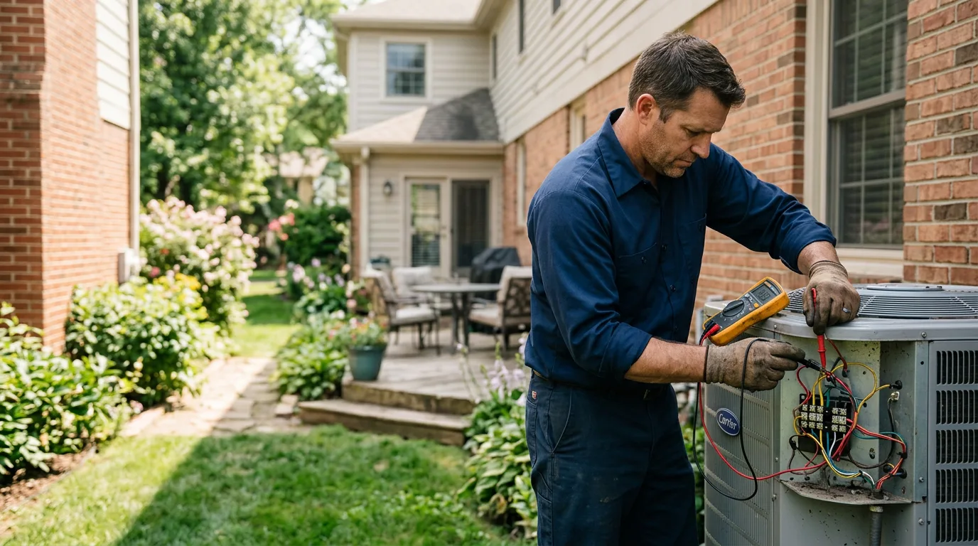 HVAC technician working near Rotonda West, FL